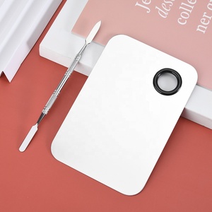 Paleta de Mezcla de Sombras de Ojos Cuadrada de Acero <span class=keywords><strong>Inoxidable</strong></span> al por Mayor con Espátula para Etiquetado Personalizado - Product Image 5