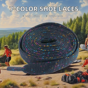 GON22 - Cordones Planos de Poliéster de 8 mm de Ancho en 7 Colores, Accesorios de Moda para Zapatos Jumpmans 750 y Otras Marcas, Venta al Por Mayor - Product Image 1