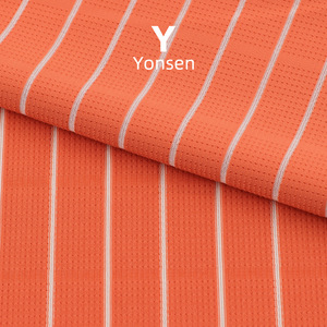 170 जी नायलॉन फास्ट-ड्राई टी-शर्ट कपड़े जादू स्क्वायर ग्रिड ने स्पोर्ट्सटी फिटनेस के लिए चार तरफा खिंचाव जाल बिछा दिया - Product Image 3