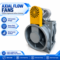 Ventilateur axial haute efficacité pour l'évacuation de l'humidité, idéal pour le séchage des fours à briques céramiques et les tunnels de ventilation, certifié et personnalisable