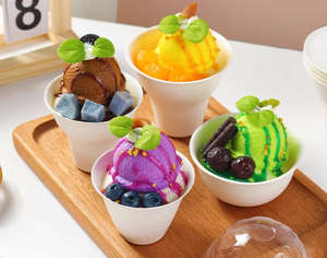 Emballage alimentaire compostable et biodégradable pour la vente de nourriture de rue, contenant en papier avec couvercle, conçu pour les hot-dogs, les saucisses, les en-cas, respectueux de l'environnement - Product Image 4