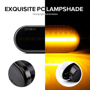 Lot de 2 clignotants latéraux noirs pour Ford C-max Fiesta Mk5 Focus MK2 Fusion Galaxy <span class=keywords><strong>MK1</strong></span> MK2 VW Passat 3B Golf 4 Bora Lupo T5 Sharan - Product Image 5