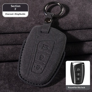 Funda de Piel de Ante para Llave de Coche <span class=keywords><strong>Tucson</strong></span> L 2023 y 2021/<span class=keywords><strong>2022</strong></span>, Estilo Étnico, Hecho en China - Product Image 6