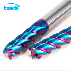 <span class=keywords><strong>Fraise</strong></span> <span class=keywords><strong>à</strong></span> bout plat HRC65 <span class=keywords><strong>à</strong></span> 4 dents, revêtement coloré TiAlN, diamètre 2-20 <span class=keywords><strong>mm</strong></span>, en carbure monobloc pour usinage CNC de l'acier inoxydable - Product Image 5