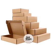 Embalaje de papel de caja fuerte de cartón corrugado personalizado para envío con su diseño único