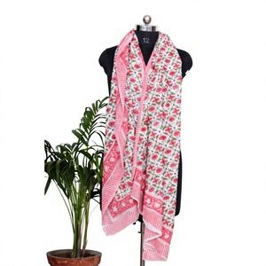 Floral 100% Cotton Digital Print Breathable Skin-Friendly Warming Sarong Pareo Bikini Cover Beach <b>Wrap</b> Scarf Lightweight Women - Product Image 1
