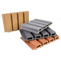 Panel Cladding WPC Berkualitas Tinggi Harga Grosir Murah untuk Dekorasi Luar Ruangan dan Panel Dinding Eksternal