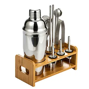 Top Ananas Sexi Custom Travel Vintage Boxed Cocktail Mixer Shaker En Zeef Set Rvs Bar Gereedschap