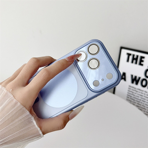 เคสโทรศัพท์แข็งแบบน้ำสีหรูหรา พร้อมฟิล์มเลนส์ในตัว สำหรับ iPhone 18 ProMax 13 14 15 16 17 ฝาหลังแม่เหล็ก - Product Image 4