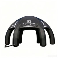 Tente dôme gonflable extérieure personnalisée 10x10, type araignée, pour stands de marque et clubs sportifs