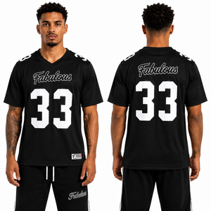 Jersey Sepak Bola Amerika Biru Royal Kustom dengan Nomor 33, Nama Tim yang Dipersonalisasi, Set Seragam Varsity Profesional - Product Image 2
