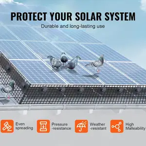 6 Inch*100 Solar Panel Mesh Deterrent Hooks Clips Solar Panel Mesh Bird Blocker