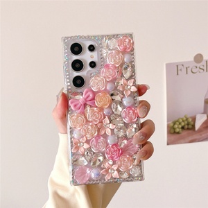 Funda Protectora para Teléfono Móvil con Cristales de Diamantes 3D de Primera Calidad para Samsung S25 S24 S23 S22 Plus Ultra - Product Image 3