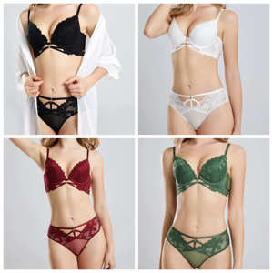 Conjunto de Lencería Sexy con Bordado Floral para Mujer, Lencería Sensual, Ropa Interior Elegante con Volantes, Conjunto de Sujetador con Volantes, Estilo <span class=keywords><strong>Victoria</strong></span>'s <span class=keywords><strong>Secret</strong></span> - Product Image 4