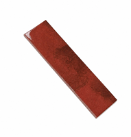Carreaux décoratifs en céramique de porcelaine faits à la main, brillants, couleur vin rouge, 75x300mm, pour mur d'accentuation, carreaux métro pour salle de bain, toilettes, café, bar
