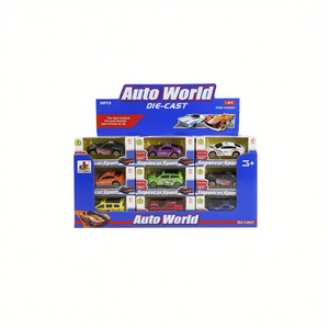 Auto World - Voitures miniatures en métal - Sport - Échelle 1:64 - Ensemble de 36 pièces - Roues libres - Jouet pour enfants - Product Image 2