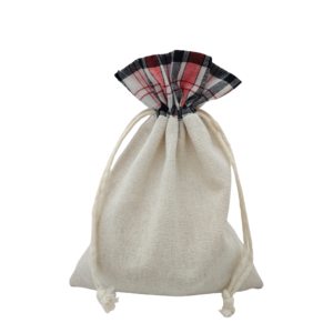 Custom <b>Drawstring</b> Cotton Gift <b>Bags</b> Calico <b>Make</b> <b>up</b> Pouch - Product Image 5
