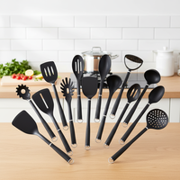Ensemble de 14 ustensiles de cuisine en nylon : éplucheur de pommes de terre, spatules, louche