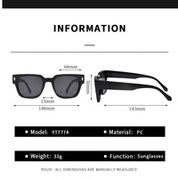 Nouvelles lunettes de soleil carrées tendance pour femmes et hommes, idéales pour la course et le cyclisme, verres solaires, logo personnalisé, vente en gros