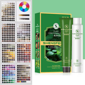 SHENGFEILING, venta al por mayor, tinte para el cabello de 68 colores, crema de larga duración de 100ml para cabello rubio, cobertura gris permanente a base de hierbas - Product Image 3