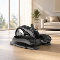 Mini stepper multifonctionnel sous le bureau avec poignée et support pour télécommande, machine d'exercice en acier et ABS pour la maison, le bureau, la perte de poids et la remise en forme