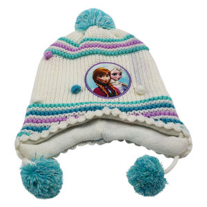 लड़कियों के लिए प्यारी सी जमे हुए श्रृंखला इयरमफ टोपी गर्म 100% कपास चरित्र डिजाइन आउटडोर और दैनिक उपयोग सर्दियों की टोपी - Product Image 5