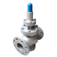 Vanne de réduction de pression hydraulique COVNA à diaphragme, à commande pilote, en acier inoxydable, multi-températures, avec bride de 3 pouces