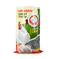 Sacs d'alimentation pour animaux d'élevage en PP tissé sur mesure, 10 kg, 25 kg, pour poulets, porcs, bovins, volailles