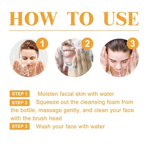 Sữa rửa mặt tạo bọt làm sạch sâu, trị mụn, làm sáng da, chứa axit koji và nghệ, nhãn hiệu riêng HOYGI, 100ml - Product Image 4