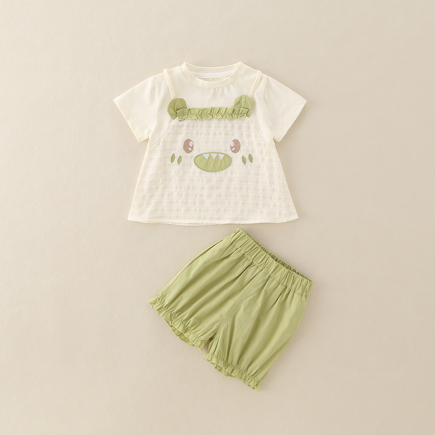 Set verde da due pezzi