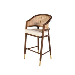 Tabourets <span class=keywords><strong>de</strong></span> <span class=keywords><strong>bar</strong></span> nordiques en <span class=keywords><strong>rotin</strong></span> PE <span class=keywords><strong>de</strong></span> Chine pour chaises <span class=keywords><strong>de</strong></span> salle à manger modernes en bois <span class=keywords><strong>de</strong></span> restaurant d'hôtel - Product Image 3