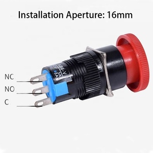 Công tắc đèn 16mm với công tắc nút nguồn khóa - Product Image 3