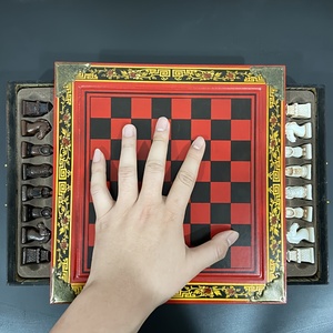 <span class=keywords><strong>Ajedrez</strong></span> Antiguo <span class=keywords><strong>3D</strong></span>, Piezas de <span class=keywords><strong>Ajedrez</strong></span> de Terracota, <span class=keywords><strong>Ajedrez</strong></span> de Mesa de Madera Retro Hecho a Mano, Regalo para Halloween/Día de Acción de Gracias/Navidad - Product Image 4