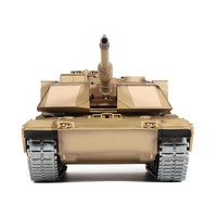 Heng Long 7.0 Versiyon 3918-1 Pro 1/16 Ölçekli 2.4G U.S. M1A2 ABRAMS RC Savaş Tankı Askeri Metal Paletli Sesli Dumanlı Oyuncak