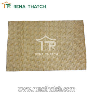 Panneaux de revêtement en rotin tissé artificiel pour mur et <span class=keywords><strong>plafond</strong></span>, <span class=keywords><strong>mat</strong></span>ériau de décoration, rouleau de tissage en rotin synthétique - Product Image 4