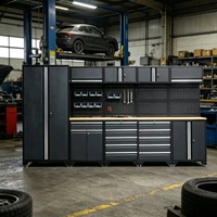 Gabinete de Herramientas Industrial Modular de Acero Laminado en Frío, Ideal para Soluciones de Almacenamiento en Talleres de Mantenimiento y Estaciones de Trabajo en Garajes
