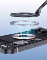 Support de téléphone magnétique universel pliable à rotation 360° avec ventouse pour voiture, cuisine, bureau, maison