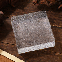 Briques de verre coulé transparentes solides - Décoration murale de cuisine traditionnelle multicolore pour hôtel et salle de bain, autoportantes
