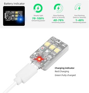 Mini Luz Estroboscópica Metálica para Drones - LED Súper Brillantes para Air 3S/Neo/Mini 4K/Avata <span class=keywords><strong>2</strong></span>/Mini <span class=keywords><strong>3</strong></span> Pro/Mini 4 Pro - Product Image 4