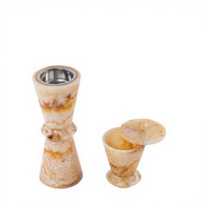 Ensemble brûleur de bakhoor en résine OudVellora Luxe 2026, ensemble mubkhar artisanal haut de gamme en résine époxy et bois pour la décoration de la maison arabe, encens Oud - Product Image 1
