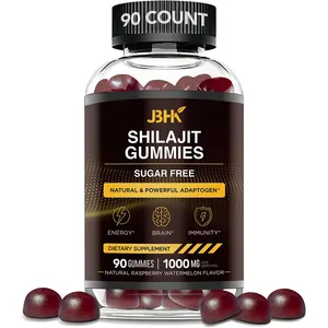 Biocaro OEM Hữu Cơ shilajit Gummies tinh khiết Himalaya Vitamin Gummy
