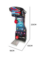 Nouveaux modèles personnalisables en acier inoxydable, borne d'arcade de boxe électronique à monnayeur universel 1 joueur, version anglaise 110-240V