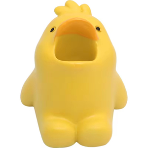 Soporte creativo para cepillos de dientes con diseño de animales de dibujos animados, bonito soporte de resina para bolígrafos y lápices, mini organizador doméstico para artículos diversos. - Product Image 5