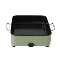 Poêle électrique 24V, plaque chauffante électrique, poêle antiadhésive avec commande par bouton, barbecue extérieur
