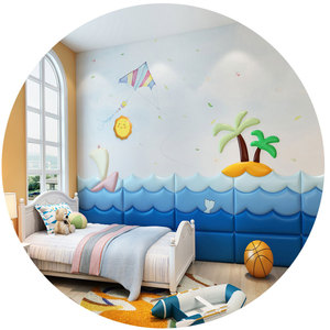 <strong>Cute</strong> <strong>Pattern</strong> Indoor Home Decorations Self Adhesive <strong>Wallpaper</strong> 3D Cartoon Wall Sticker Kids - Product Image 1
