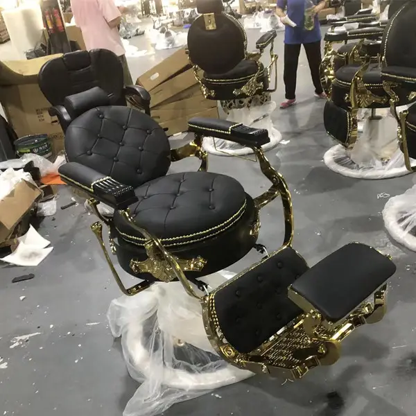 Populaire Salon Commerciële Meubelen Heren Europese Stijl Fauteuil Schoonheidssalon Kapper Stoel