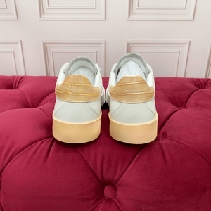 เทรนด์แฟชั่นรองเท้าผ้าใบพิมพ์ลายสีส้มสำหรับผู้ชายและผู้หญิงปี 2026 รุ่นใหม่  วัสดุทอแบบแบน  ใส่ได้ทุกวัน  สไตล์ลำลอง  ยี่ห้อ Gabbna - Product Image 5