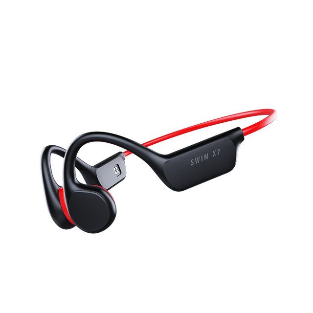 Samtech Bone Conduction Headphones X7Pro 32G Jerry V5.0 20m Range Waterproof IPX8 LED 500mAh AAC Ear-hook Sports