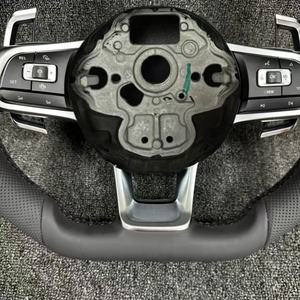 Volante Redondo <span class=keywords><strong>de</strong></span> Cuero Completo <span class=keywords><strong>de</strong></span> Repuesto para Volkswagen VW Passat Golf 7 MK7 Mk7.5 Polo Tiguan <span class=keywords><strong>Jetta</strong></span> GTI, Gran Venta - Product Image 5