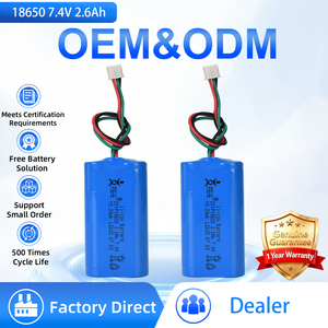 Paket baterai Li-ion 7.4V <span class=keywords><strong>2</strong></span>,6ah 19,24wh, baterai paket baterai Lithium-ion ringan dapat diisi ulang untuk kotak Speaker - Product Image 2